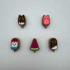 Cat Popsicle Fidget Clicker Toy | Kawaii Sensory Desk ADHD Focus Keychain