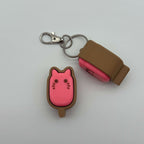 Cat Popsicle Fidget Clicker Toy | Kawaii Sensory Desk ADHD Focus Keychain