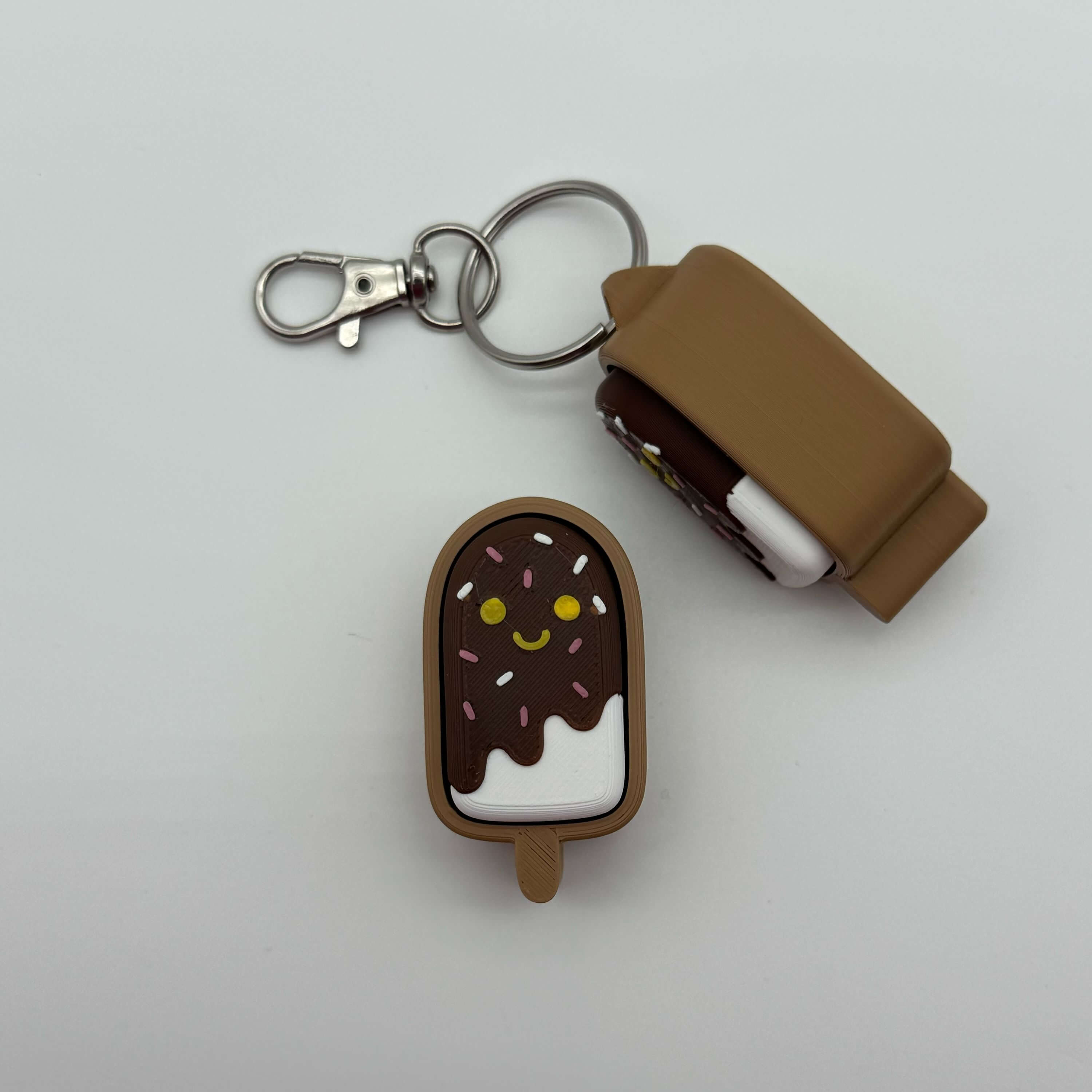 Cat Popsicle Fidget Clicker Toy | Kawaii Sensory Desk ADHD Focus Keychain