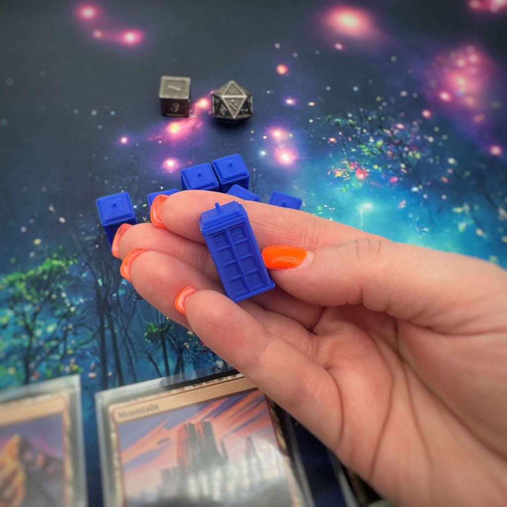 TARDIS MTG Token | Doctor Who Magic The Gathering Token | Commander EDH TCG Counter