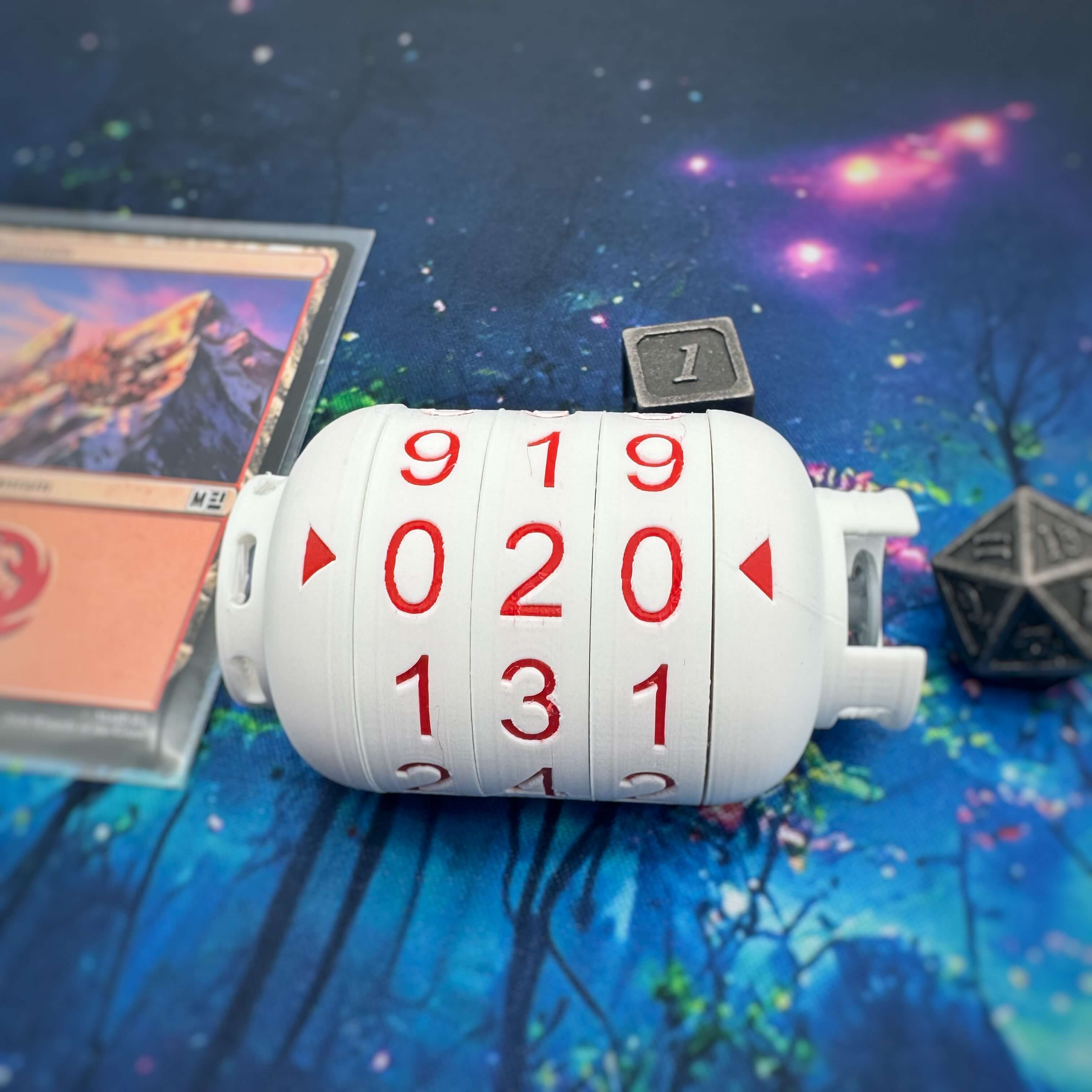 Propane Tank MTG Counter | 3 Dial Life & Resource Tracker | Magic The Gathering TCG Accessory