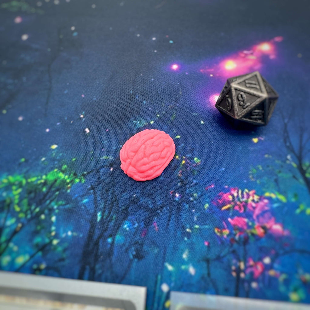 Brain MTG Token | Psychic Horror Magic The Gathering Token | DnD Tabletop Accessory