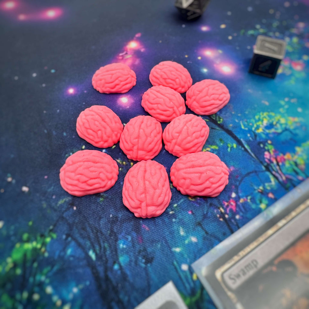 Brain MTG Token | Psychic Horror Magic The Gathering Token | DnD Tabletop Accessory