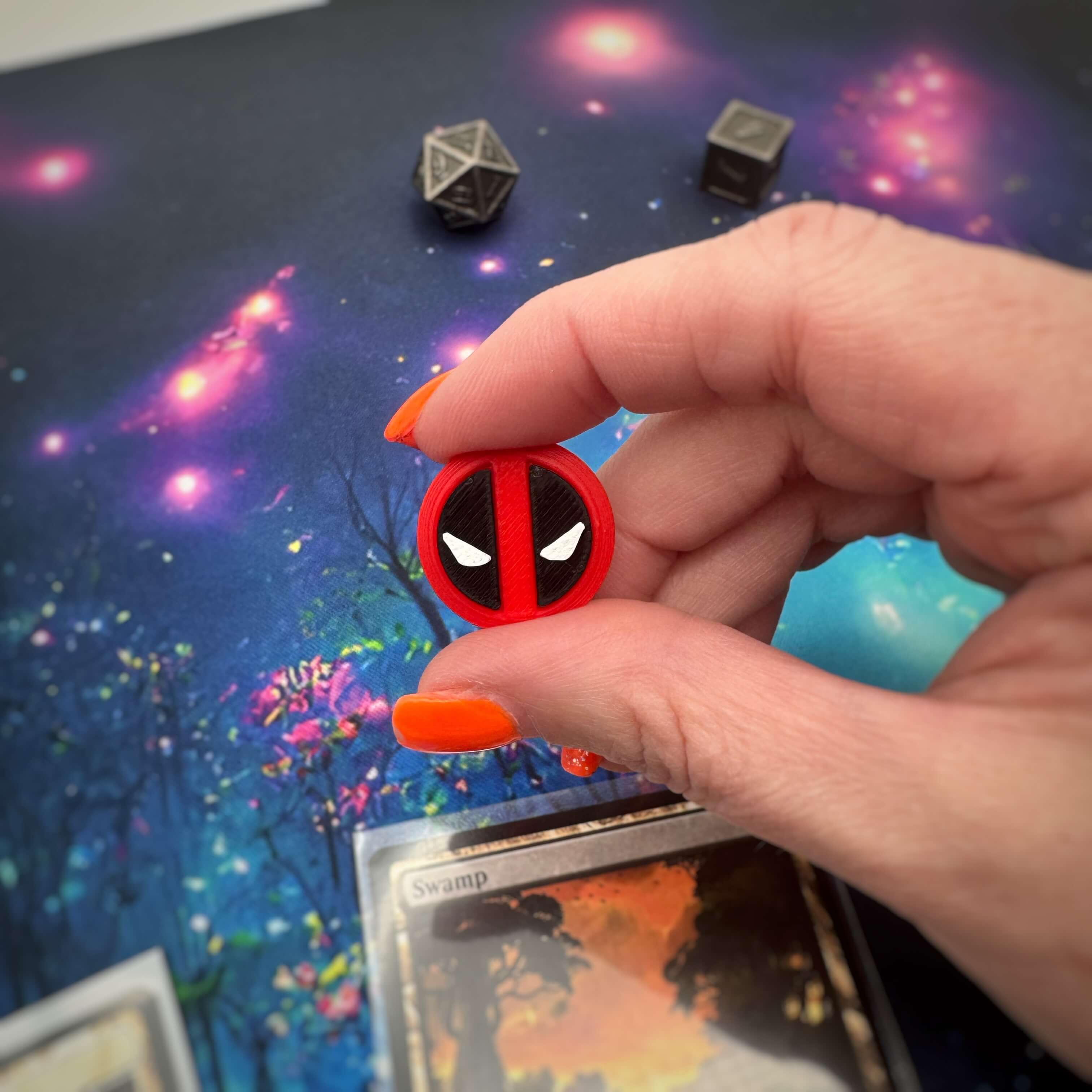 Deadpool MTG Token | Marvel Inspired Magic The Gathering Token | TCG Tabletop Accessory