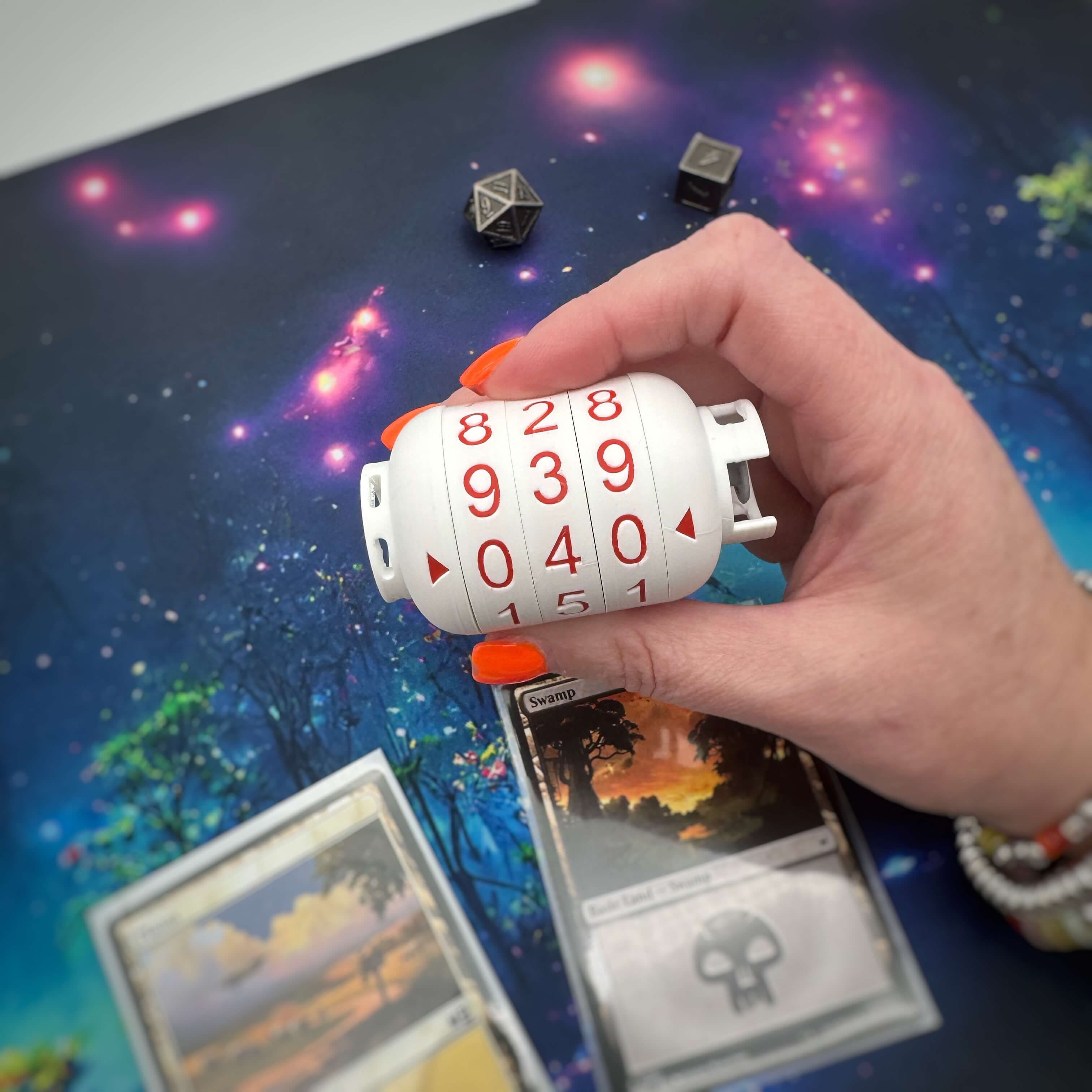 Propane Tank MTG Counter | 3 Dial Life & Resource Tracker | Magic The Gathering TCG Accessory