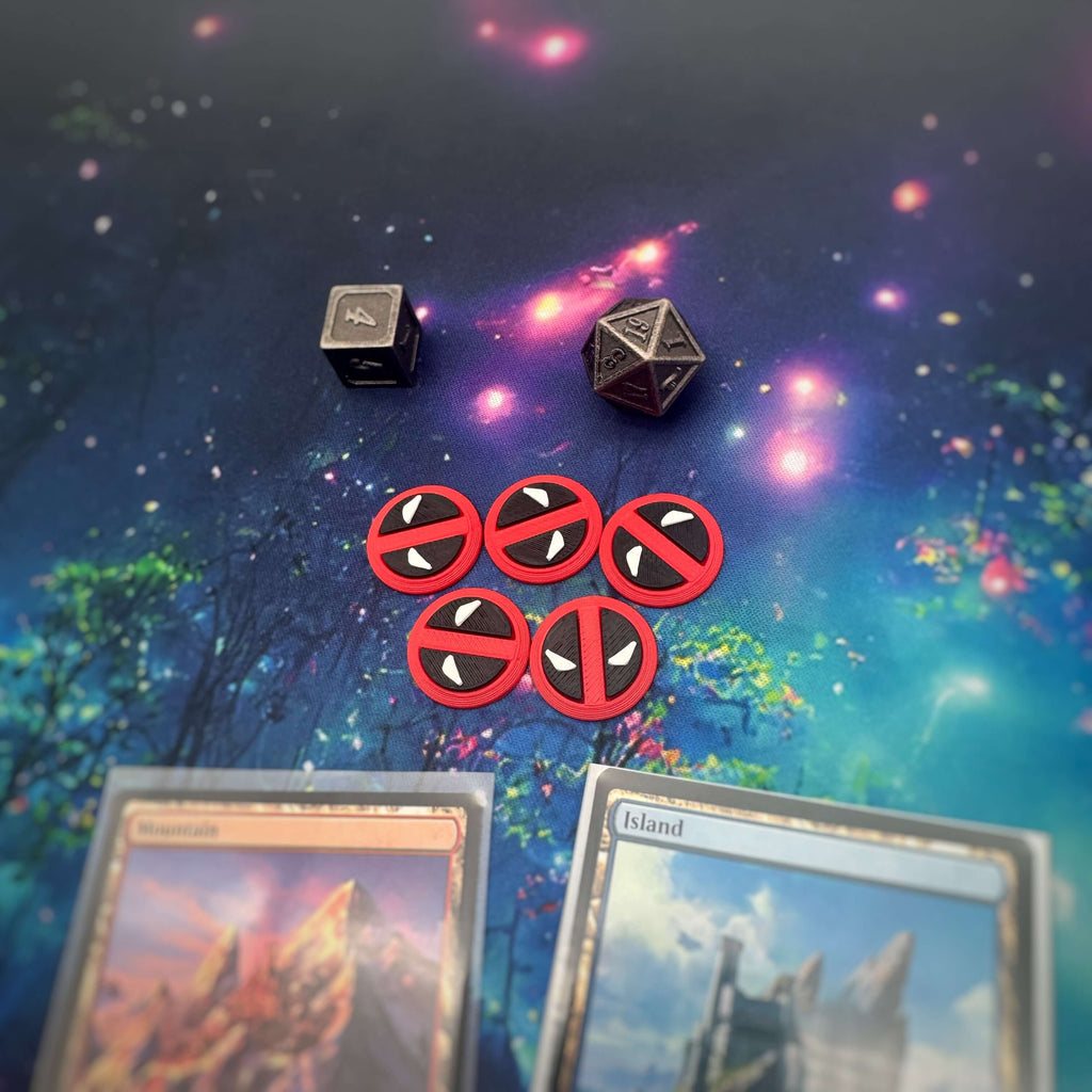 Deadpool MTG Token | Marvel Inspired Magic The Gathering Token | TCG Tabletop Accessory
