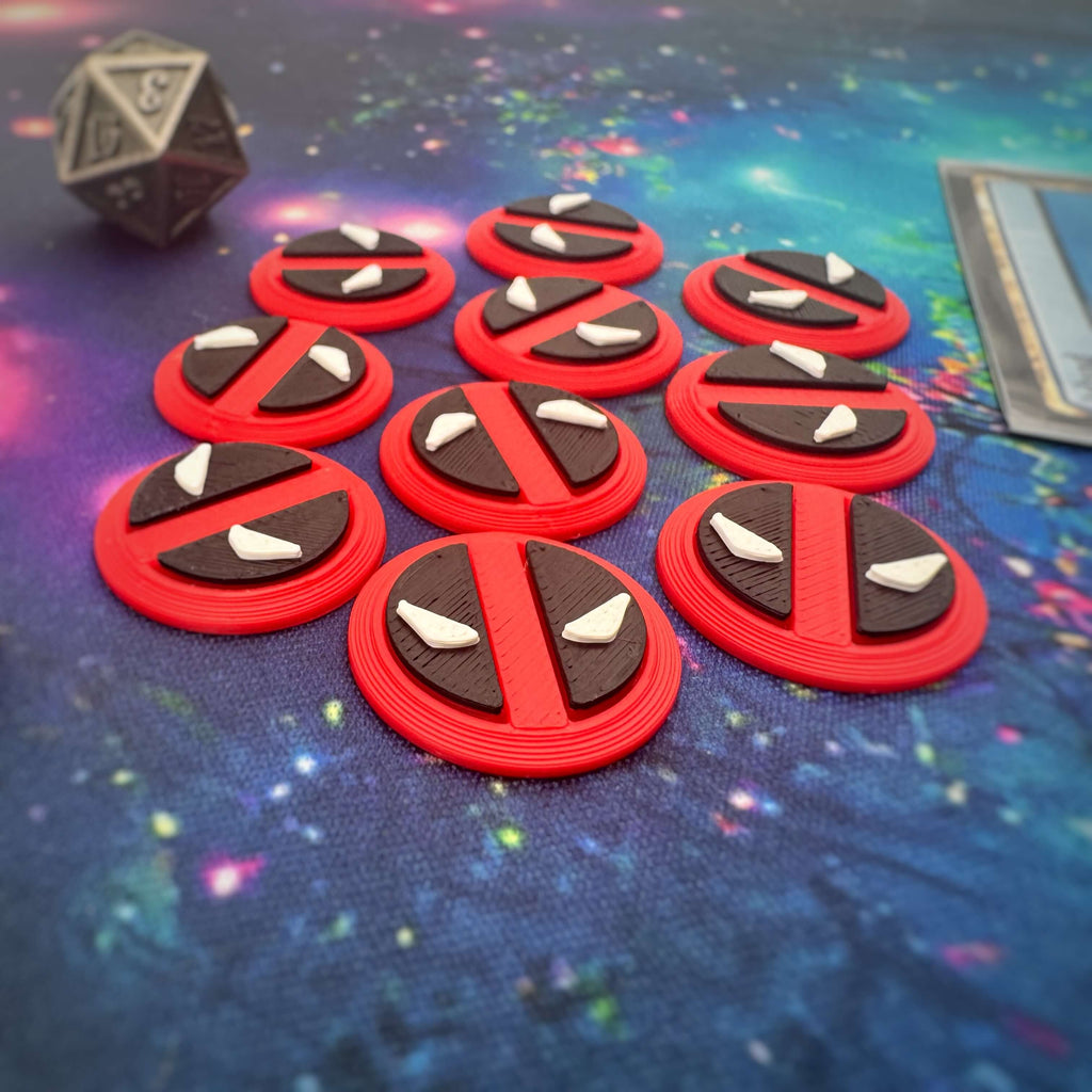 Deadpool MTG Token | Marvel Inspired Magic The Gathering Token | TCG Tabletop Accessory