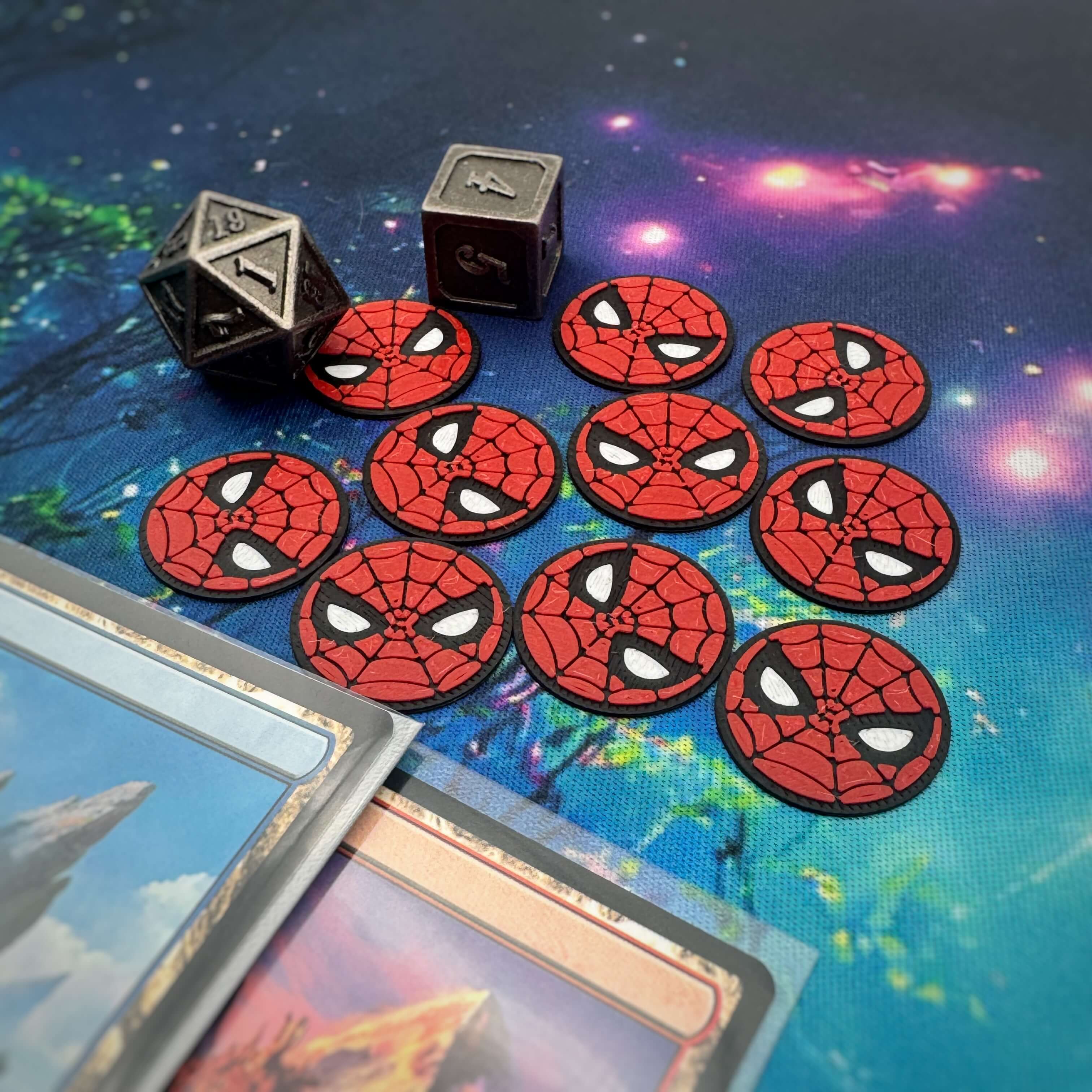 Spider-Man Mask MTG Token | Marvel Magic The Gathering Token | Commander EDH TCG Counter