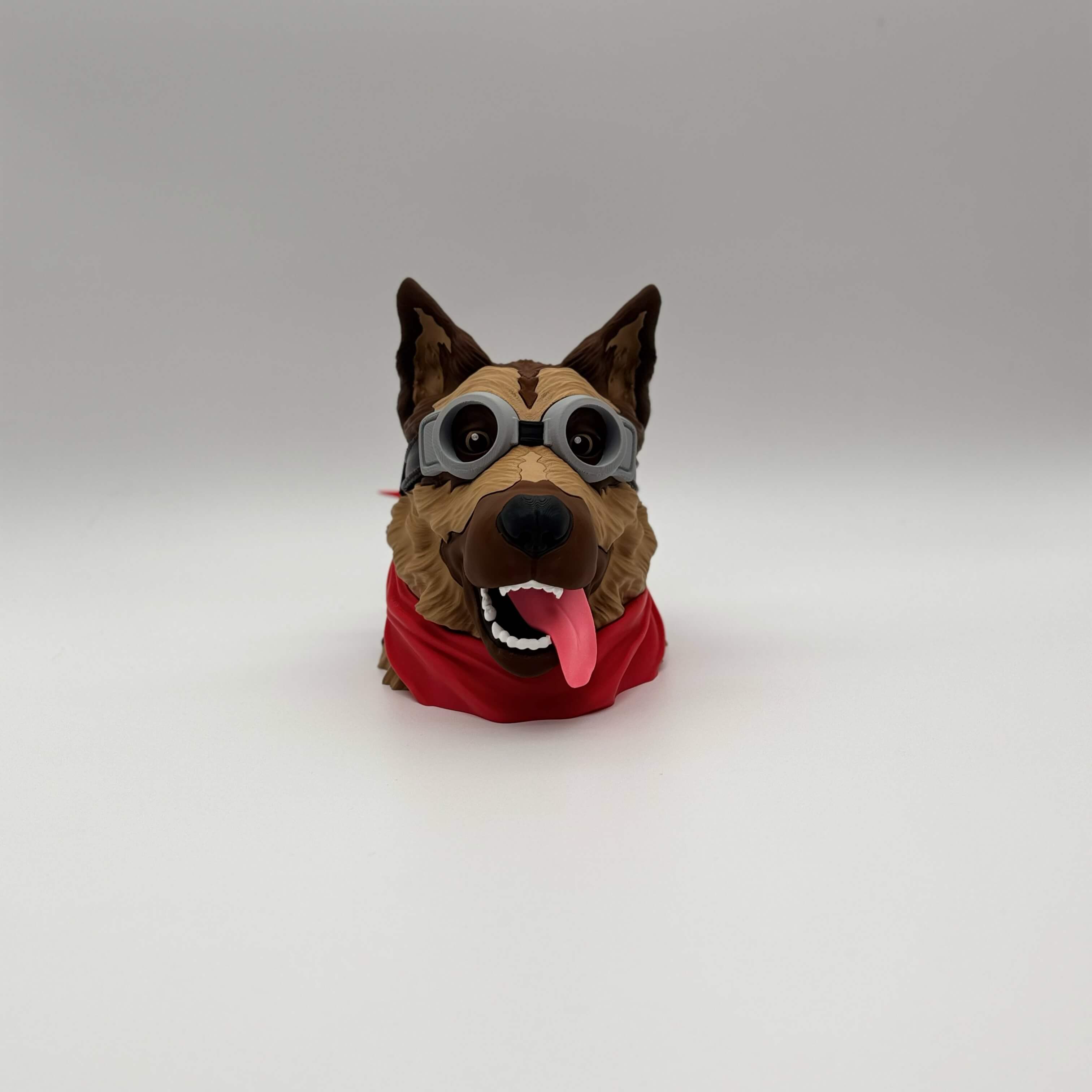 Dogmeat Fallout MTG Commander deck box with goggles and red bandana