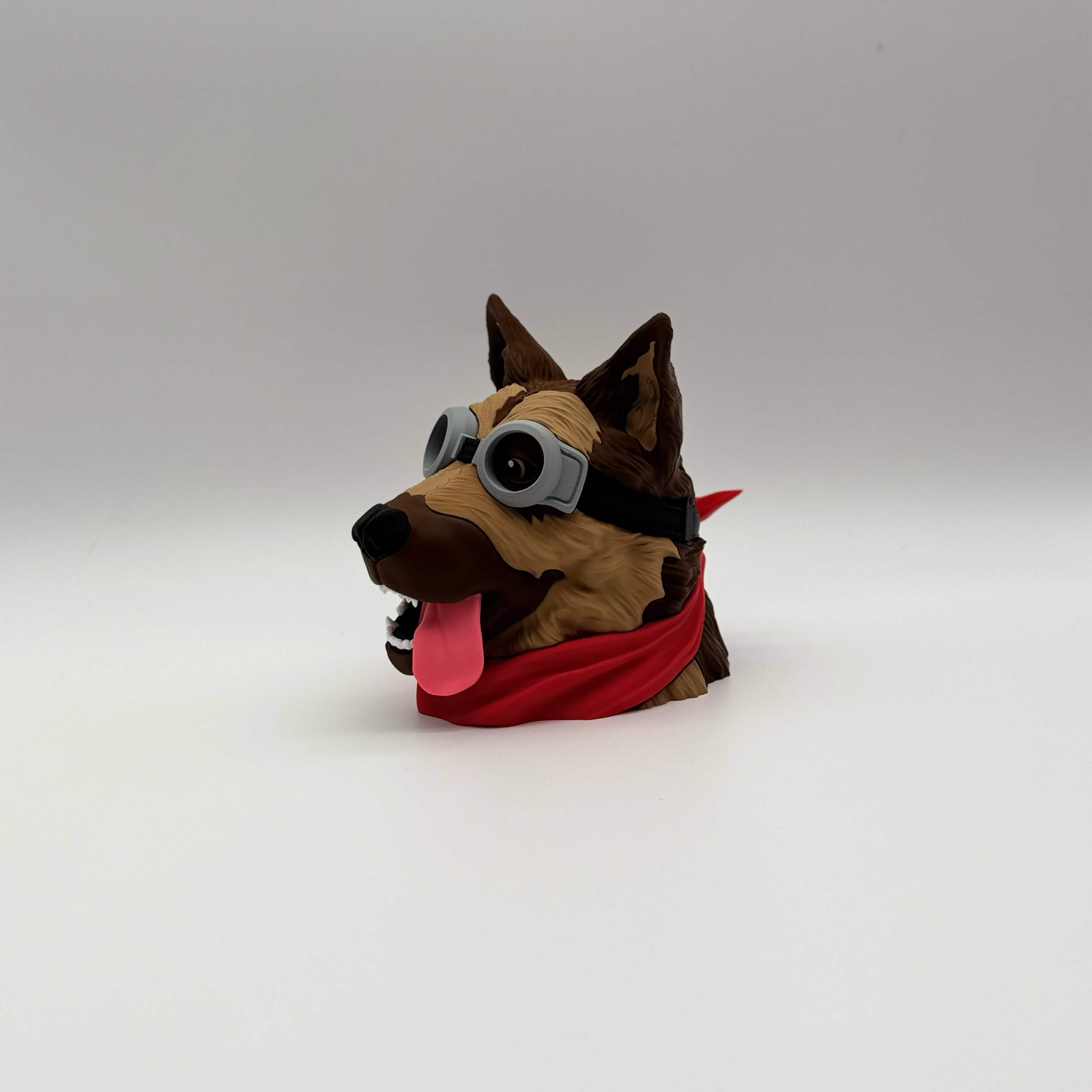 Dogmeat Fallout MTG Commander deck box with goggles and red bandana
