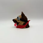Dogmeat Fallout MTG Commander deck box with goggles and red bandana