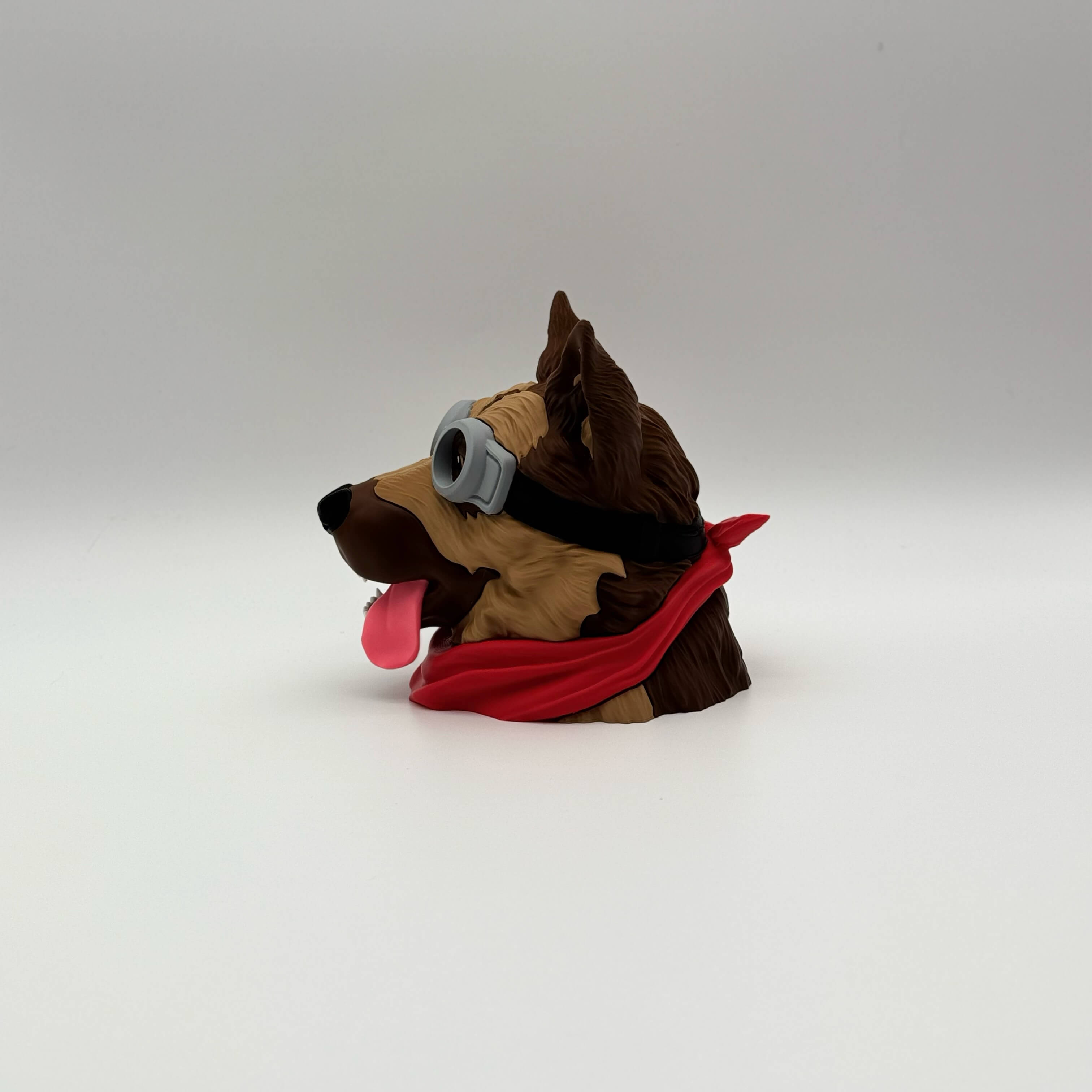Dogmeat Fallout MTG Commander deck box with goggles and red bandana
