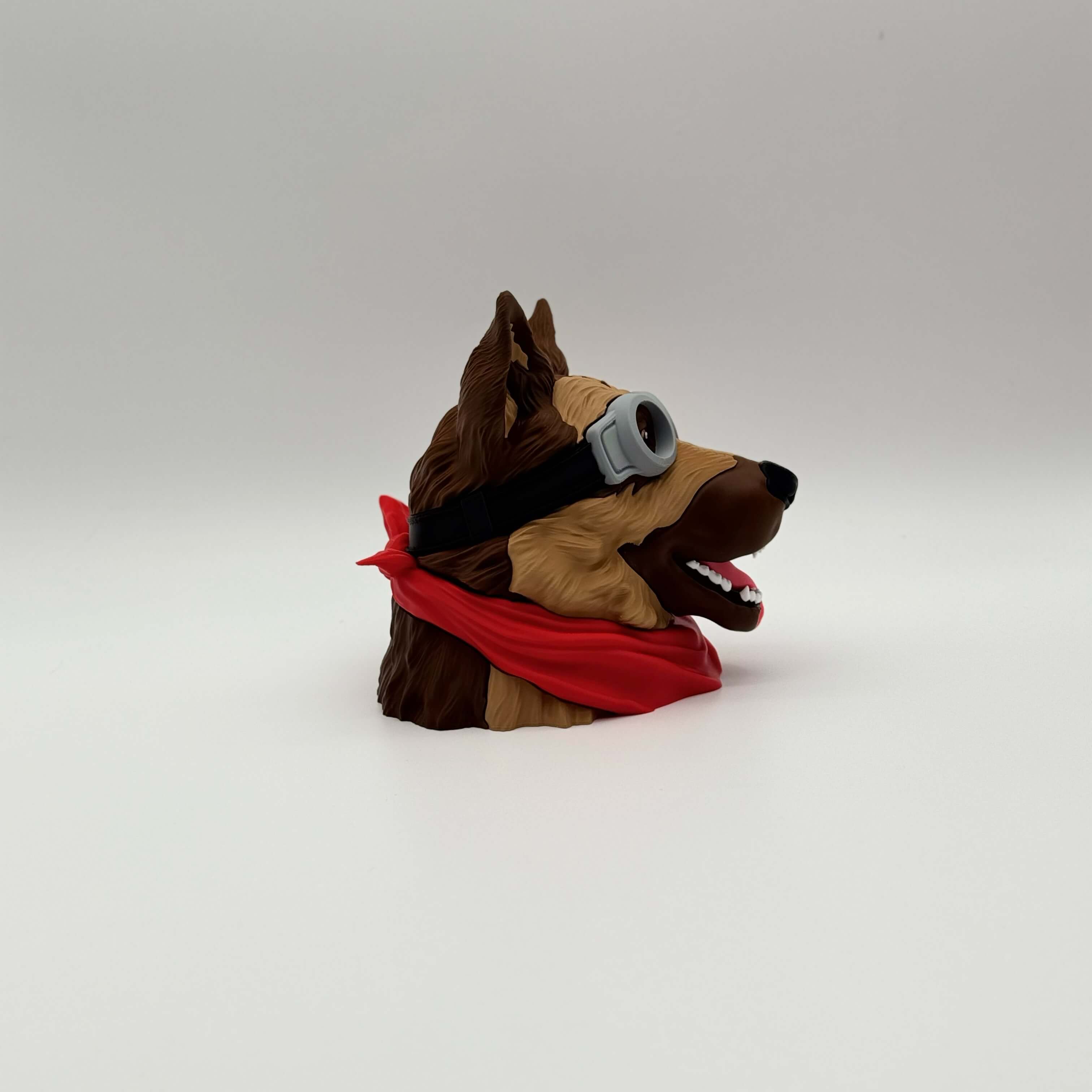 Dogmeat Fallout MTG Commander deck box with goggles and red bandana