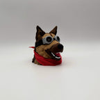 Dogmeat Fallout MTG Commander deck box with goggles and red bandana