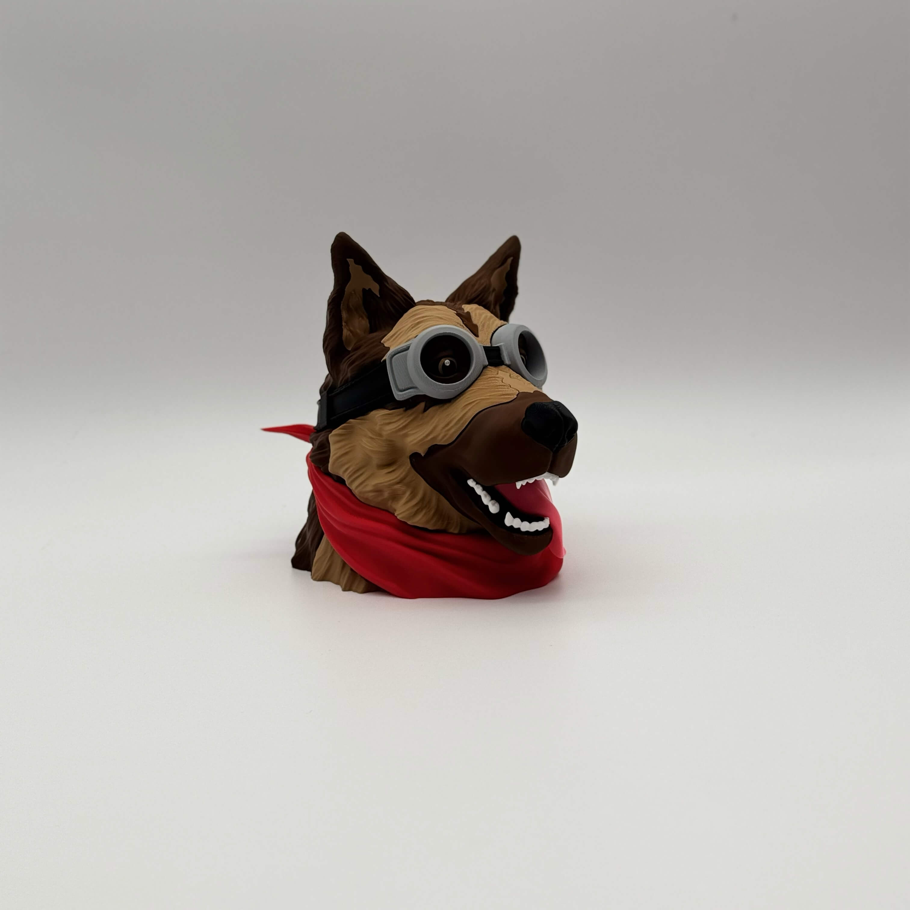Dogmeat Fallout MTG Commander deck box with goggles and red bandana
