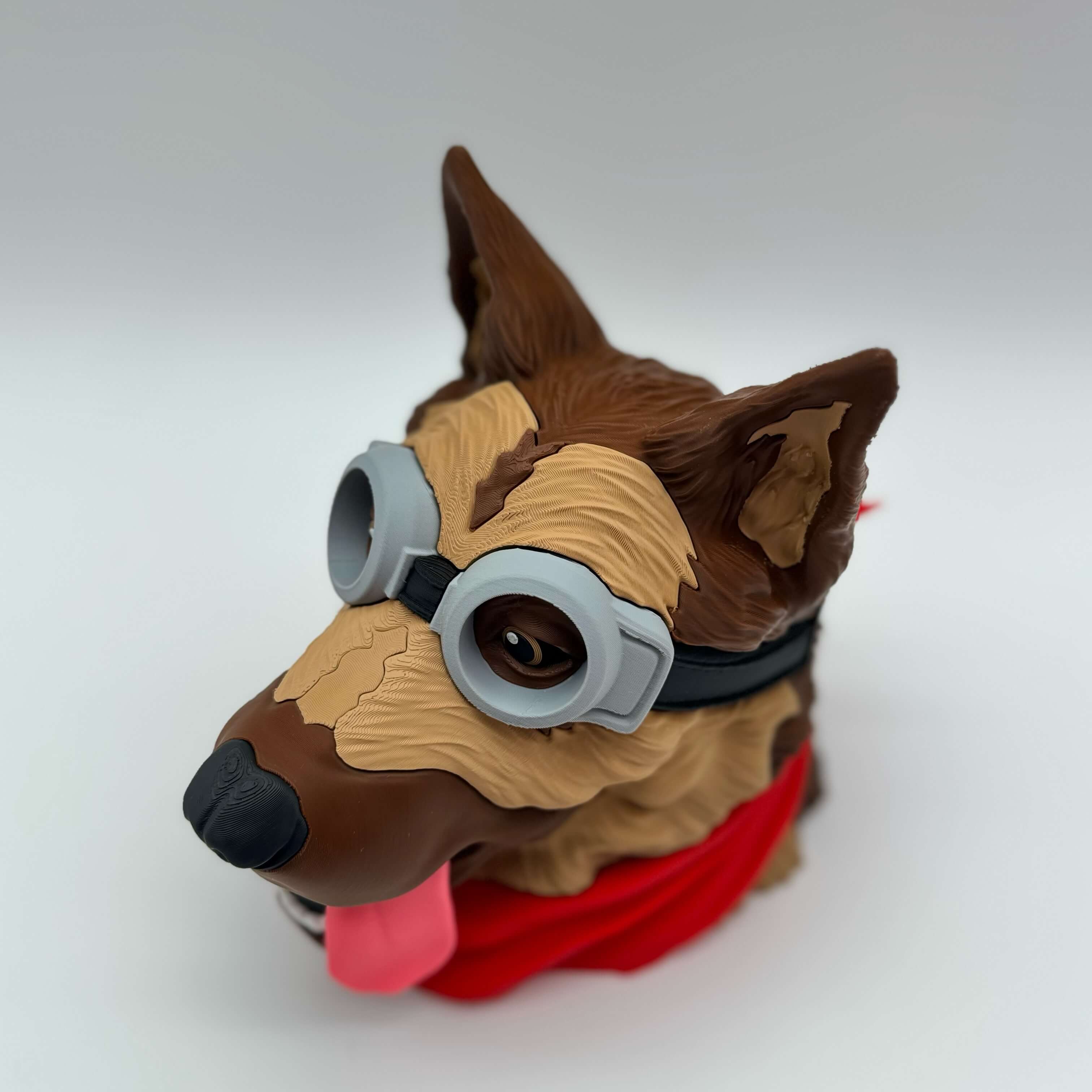 Dogmeat Fallout MTG Commander deck box with goggles and red bandana