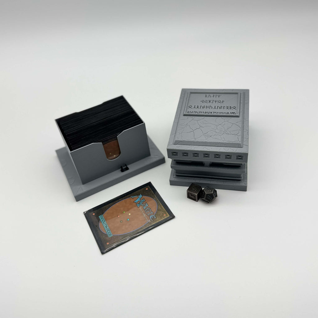 Dwarven Tomb MTG Commander Deck Box | LOTR Moria Inspired Magic The Gathering Card Holder