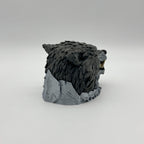 Wolf MTG Commander Deck Box | Fantasy Magic The Gathering TCG Card Holder | White or Battle-Scarred