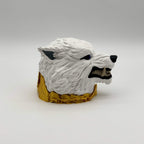 Wolf MTG Commander Deck Box | Fantasy Magic The Gathering TCG Card Holder | White or Battle-Scarred