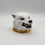 Wolf MTG Commander Deck Box | Fantasy Magic The Gathering TCG Card Holder | White or Battle-Scarred