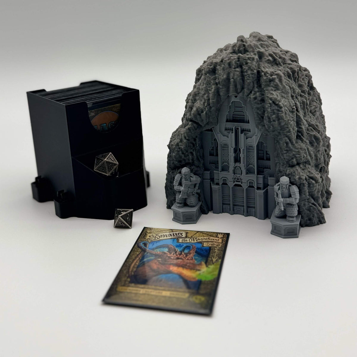 Gate Of Erebor MTG Commander Deck Box | LOTR Hobbit TCG Magic The Gathering Card Holder