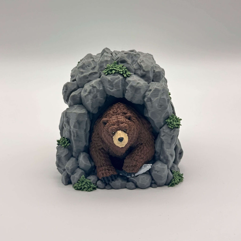 Bear’s Den MTG Commander Deck Box | Brown Bear or Panda TCG Card Holder