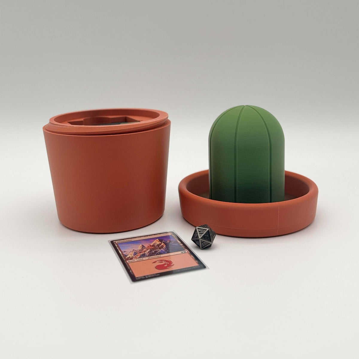 Potted Planter MTG Commander Deck Box | Cactus & Succulent Magic The Gathering Card Holder