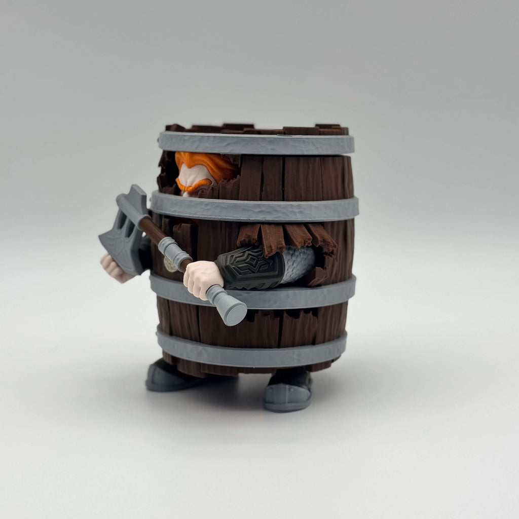 Dwarf in a Barrel MTG Commander Deck Box | Fantasy Magic The Gathering Card Holder