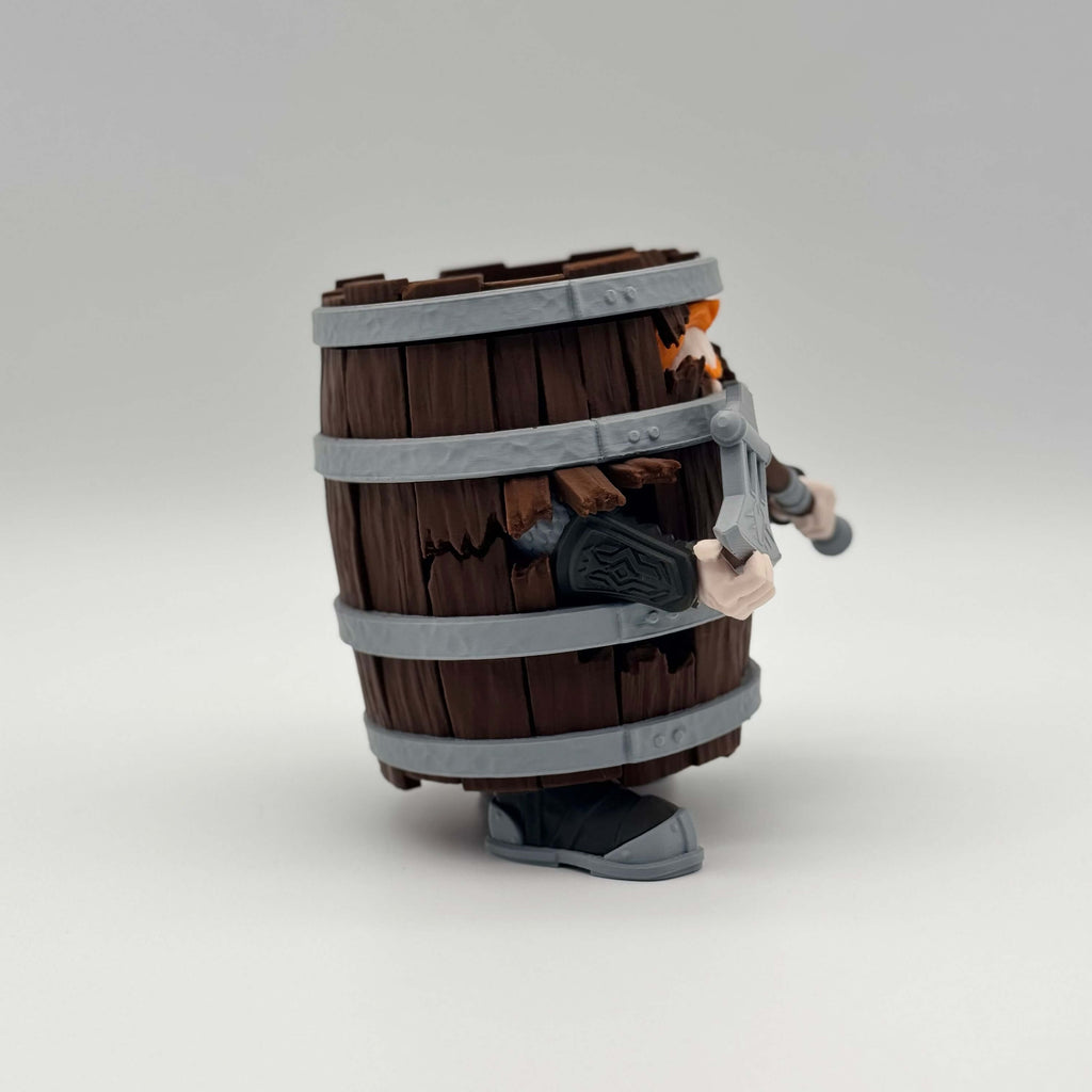 Dwarf in a Barrel MTG Commander Deck Box | Fantasy Magic The Gathering Card Holder