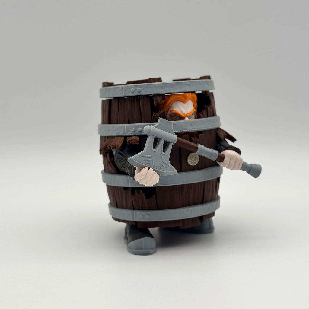 Dwarf in a Barrel MTG Commander Deck Box | Fantasy Magic The Gathering Card Holder