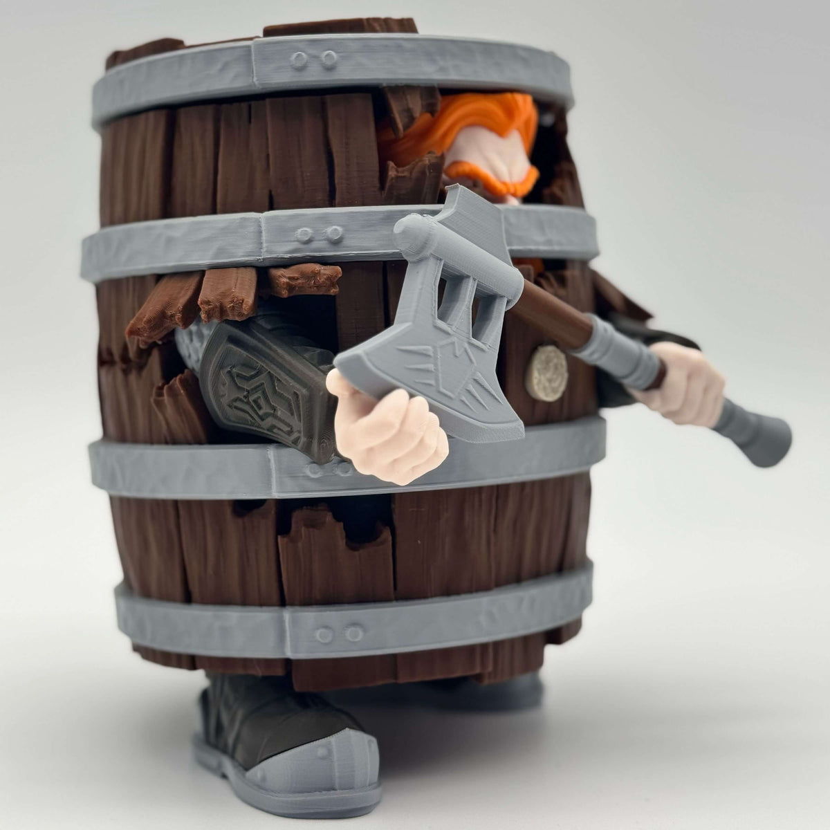 Dwarf in a Barrel MTG Commander Deck Box | Fantasy Magic The Gathering Card Holder
