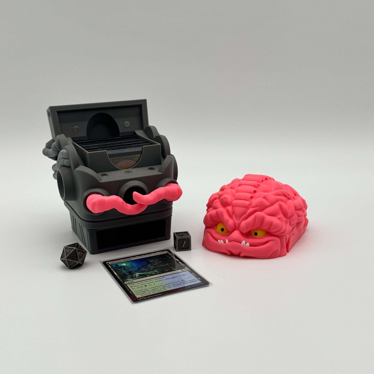 Krang MTG Commander Deck Box | TMNT Inspired Magic The Gathering Card Holder