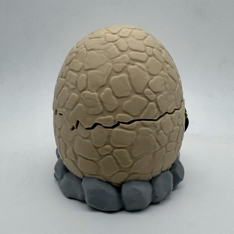 Hatchling Relic Egg MTG Commander Deck Box | Fantasy Dinosaur Magic The Gathering Card Holder