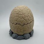 Hatchling Relic Egg MTG Commander Deck Box | Fantasy Dinosaur Magic The Gathering Card Holder