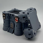 Castle Fortress MTG Commander Deck Box | Magic The Gathering Castle Card Holder with Custom Banners