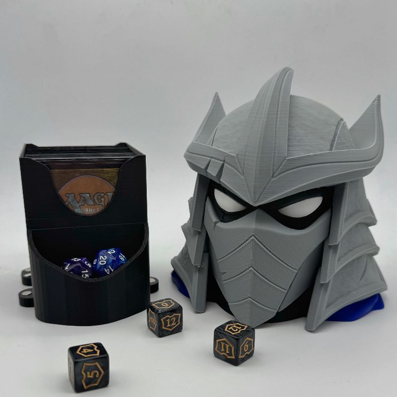 Shredder Helmet MTG Commander Deck Box | Magic The Gathering Card Holder