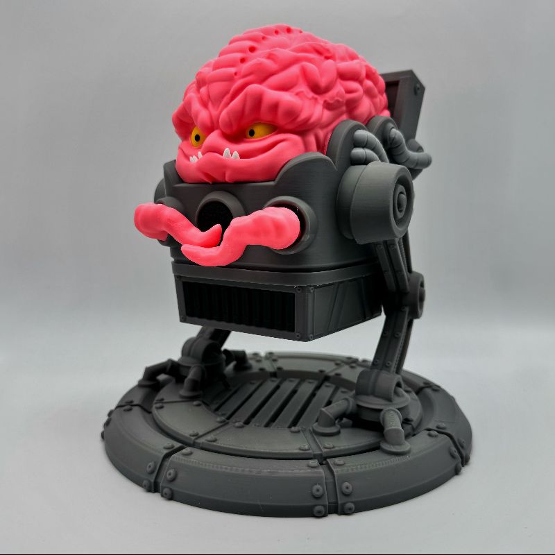 Alien Brain Overlord MTG Commander Deck Box | Krang Inspired Magic The Gathering Card Holder