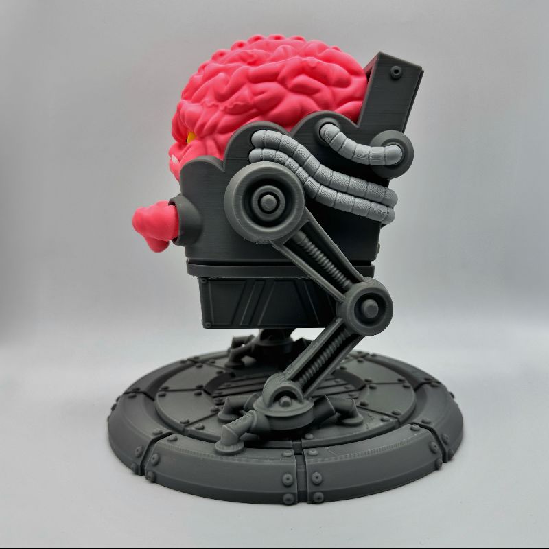 Alien Brain Overlord MTG Commander Deck Box | Krang Inspired Magic The Gathering Card Holder