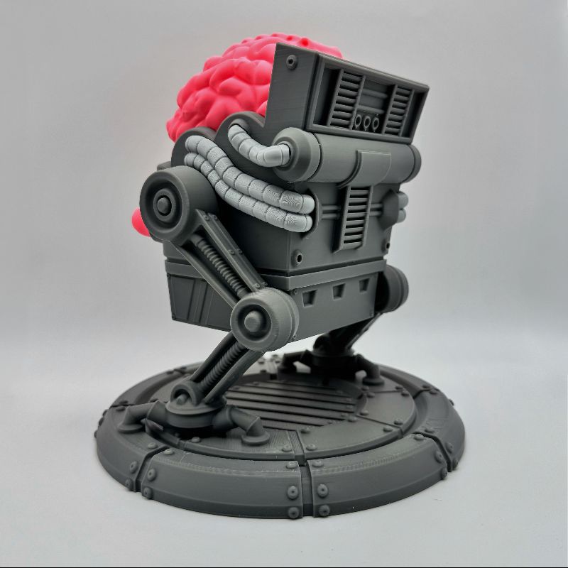 Alien Brain Overlord MTG Commander Deck Box | Krang Inspired Magic The Gathering Card Holder