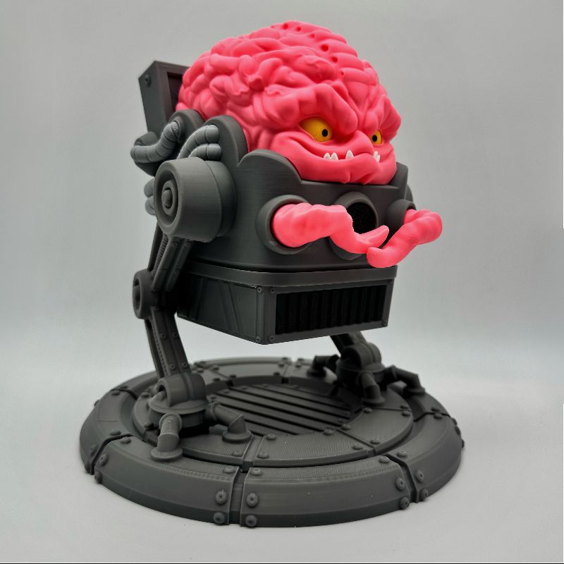 Alien Brain Overlord MTG Commander Deck Box | Krang Inspired Magic The Gathering Card Holder