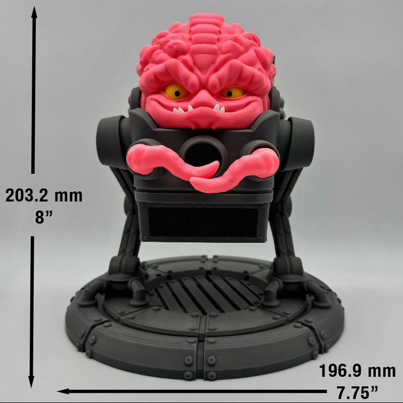 Alien Brain Overlord MTG Commander Deck Box | Krang Inspired Magic The Gathering Card Holder