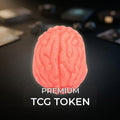 Brain MTG Token | Psychic Horror Magic The Gathering Token | DnD Tabletop Accessory