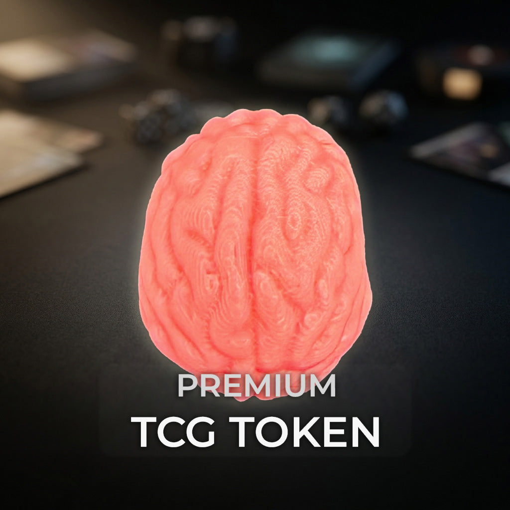 Brain MTG Token | Psychic Horror Magic The Gathering Token | DnD Tabletop Accessory