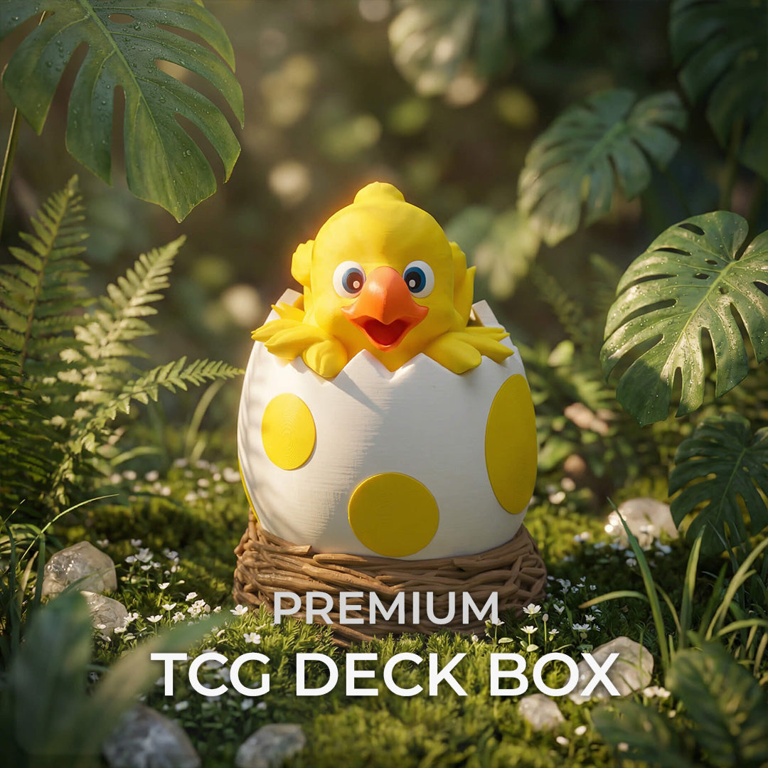 Chocobo Egg MTG Commander Deck Box | Final Fantasy Inspired Magic The Gathering Card Holder