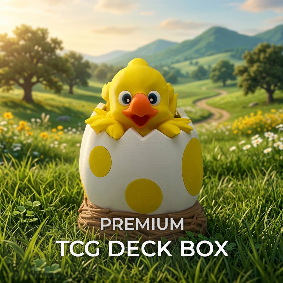 Chocobo Egg MTG Commander Deck Box | Final Fantasy Inspired Magic The Gathering Card Holder