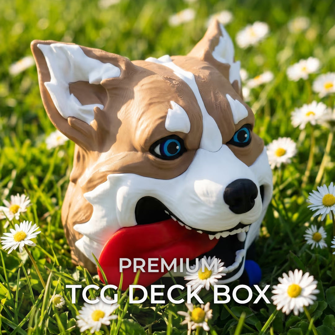Cute Corgi Dog Commander Deck Box | MTG Magic The Gathering | EDH 100 Card TCG Gift