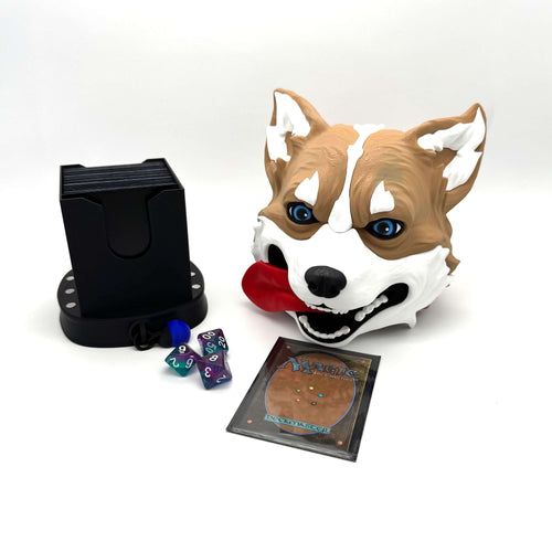 Cute Corgi Dog Commander Deck Box | MTG Magic The Gathering | EDH 100 Card TCG Gift