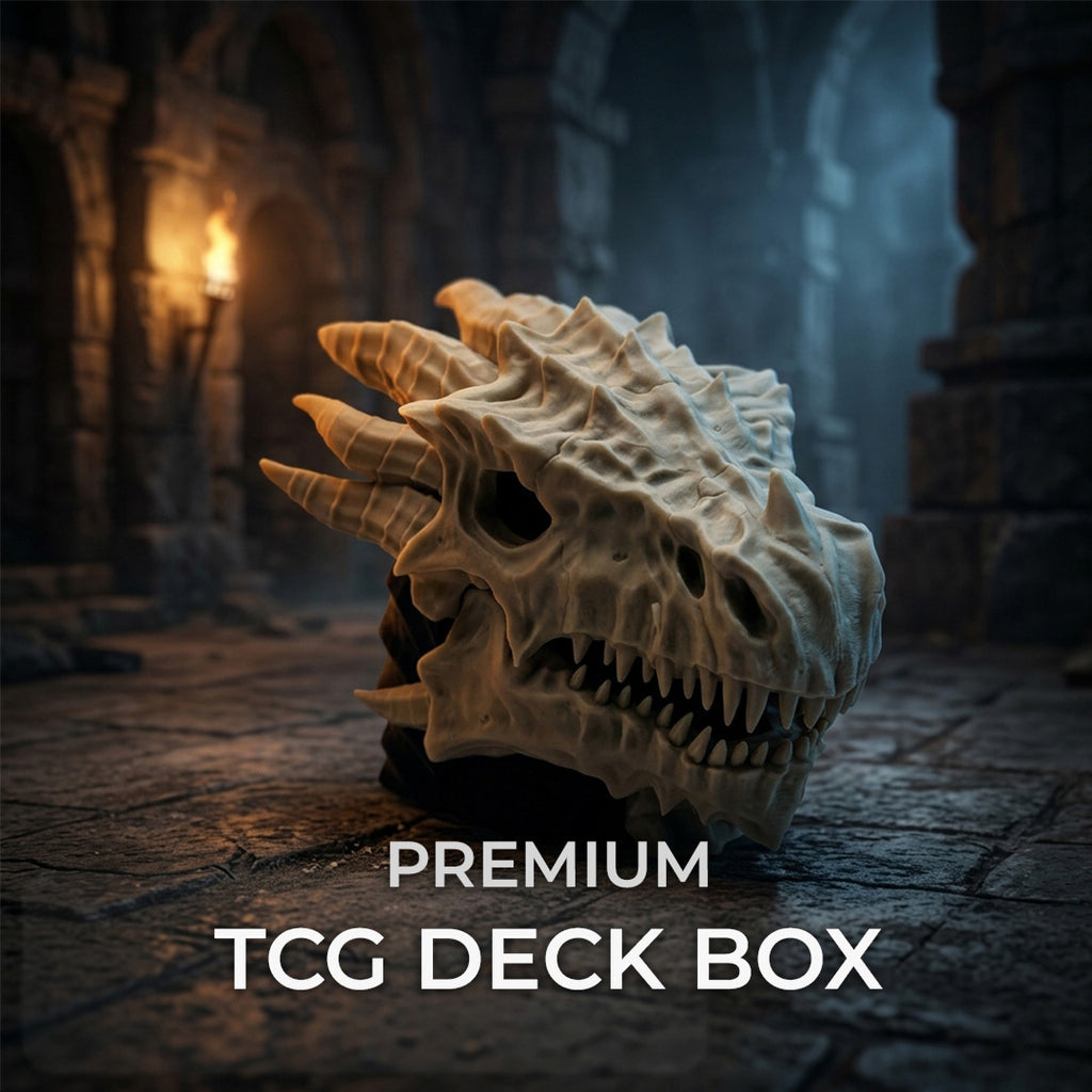 Dragon Skull MTG Commander Deck Box | Fantasy Magic The Gathering Card Holder
