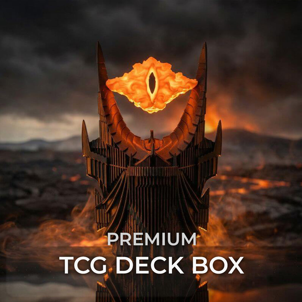 Eye of Sauron MTG Commander Deck Box | Glow in the Dark | LOTR Lord Of The Rings Magic The Gathering Card Holder