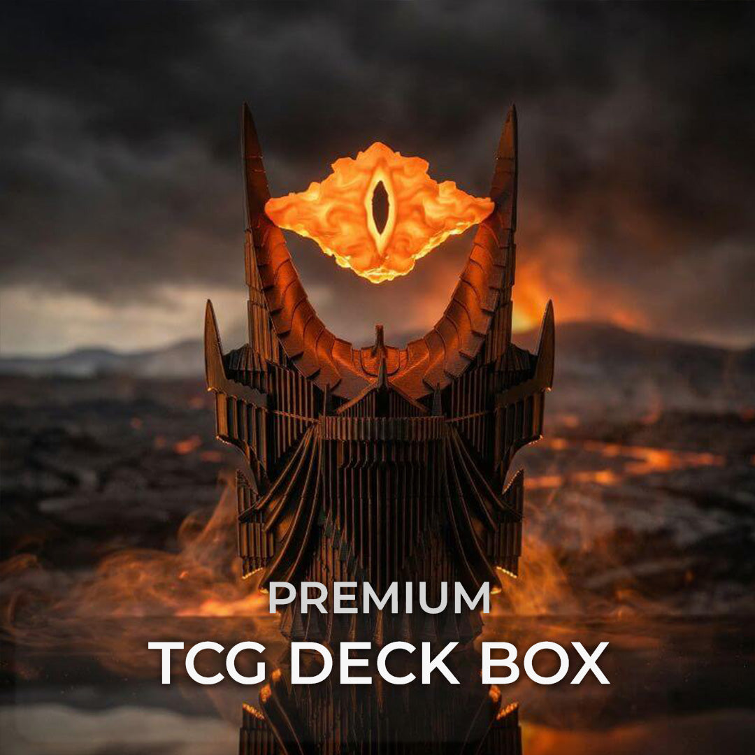 Eye of Sauron MTG Commander Deck Box | Glow in the Dark | LOTR Lord Of The Rings Magic The Gathering Card Holder